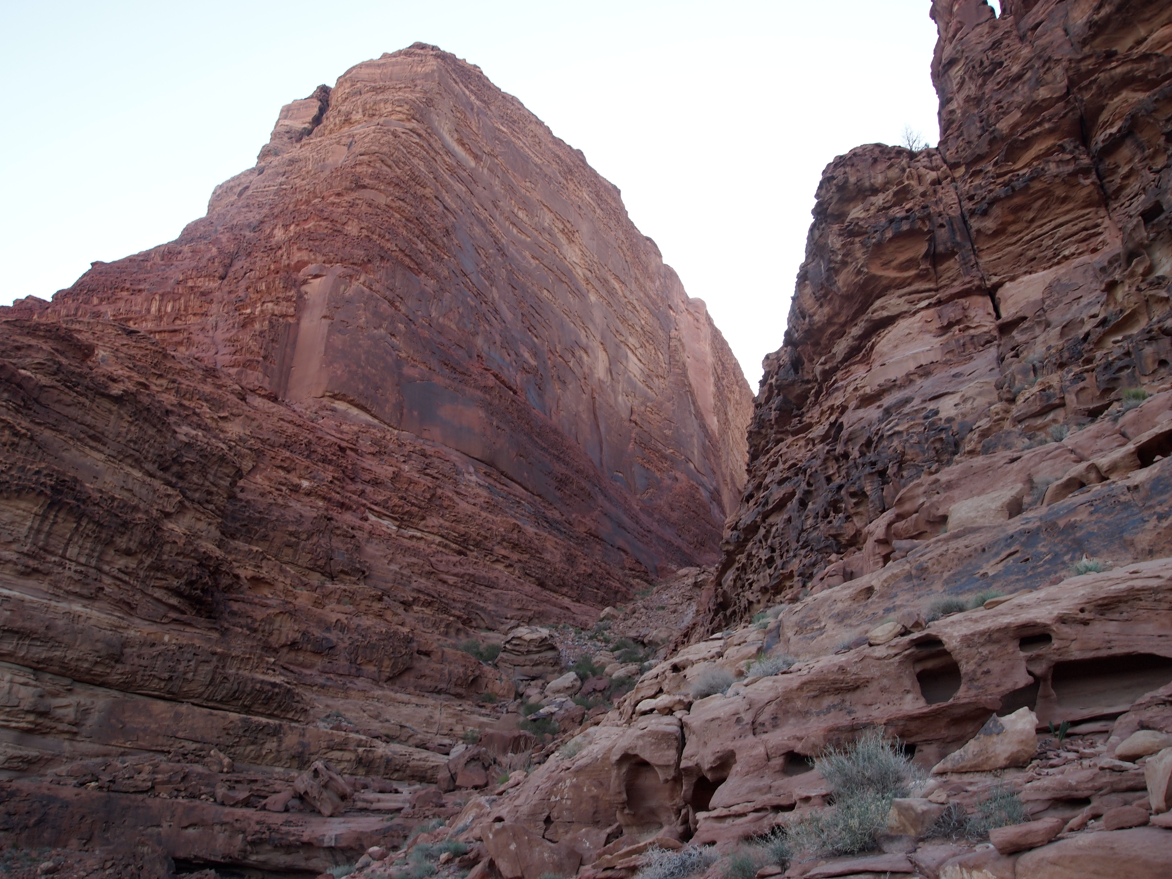 Climbing Jabel Rum, Wadi Rum, Jordan